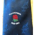 TWICKENHAM 75th ANNIVERSARY COMMEMORATIVE TIE 1909 - 1984  HIGHLY COLLECTIBLE TIE
