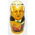 Russian Leaders 10 Piece Nesting Dolls - Made in Russia - Not a Chinese Copy- See Photos