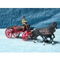 Preiser HO gauge Horses and Cart with Figure