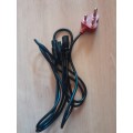 Combo clover and kettle plug computer power cable, ( for laptop charger and PC/Monitor)
