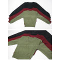 Bulk Lot of 7 Crop Sweaters - Black Dark Red and Khaki Green