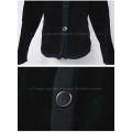 Ladies super soft black faux suede and teddy fur collar light weight jacket