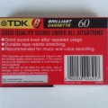 TDK B-60 Type I Blank Cassette (New, sealed.)