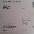 Arvo Pärt - Te Deum [ECM Import CD] (1993)