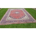 Beautiful Xtra Large New Authentic Kashan Region Persian Carpet 4.0m x 2.95m Hand Knotted