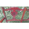 Gorgeous Victorian Mahogany Settee with original Victorian Tapestry ! Circa 1860