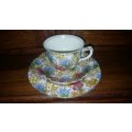Royal Winton Grimwades Chintz 1928 - " Marguerite " Tea Trio ! Rare 1st Chintz pattern issued
