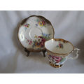 Exceedingly Rare Royal Albert Summer Bouquet Series Tea Duo:  - Pristine 1st Quality !