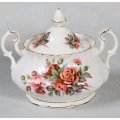 Rare Royal Albert Centennial Rose Lidded Suagr Bowl - Pristine Unused 1st Quality