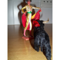 Spanish Matador Figurine with Bull