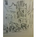 2 x Harry Stratford Caldecott drawings