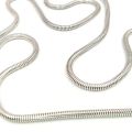 Long sterling silver snake chain