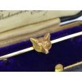 9ct gold fox bar brooch