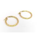 Vintage 9ct gold plated hoop earrings