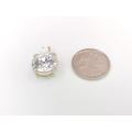 Classic sterling silver cubic zirconia pendant
