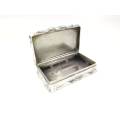 Victorian sterling silver engraved snuff box