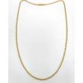 Vintage 9ct gold cable link chain necklace