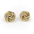 9ct gold classic love knot studs