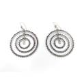 Stunning dangly gypsy hoop earrings (sterling silver)