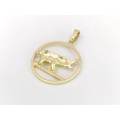 Vintage 14ct gold elephant pendant