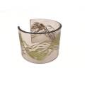 South African designer Phillippa Green engraved perspex cuff