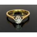 Vintage classic 18ct diamond solitaire ring