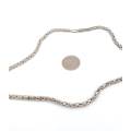 Vintage sterling silver Byzantine chain necklace