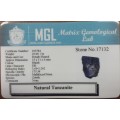 10.00 Ct. Certified Natural Rough Shaped Bluish Tanzanite Gemstone
