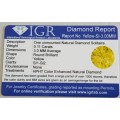 CERTIFIED 0.11CTS YELLOW DIAMOND