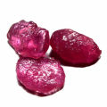 24.68 Ct. 3 Pcs Rough Ruby Natural Top Blood Red Madagascar Sparking Lot
