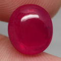 9.8 Ct. Ruby Natural Oval Cabochon Big Pinkish Red Color Mozambique Gorgeous