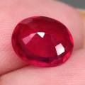 5.06 Ct. Ruby Natural Oval Facet Big Reddish Pink Mozambique