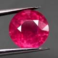 5.07 Ct. Ruby Natural Round Facet Big Pinkish Red Mozambique Magnificent