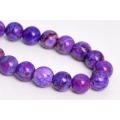 Natural Purple Sugilite  Round Shape AAA Natural 12mm Loose Beads 7.5"