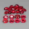 Imperial Red Sapphire Songea 2Pcs Oval 3.5x3-4x3mm.Very Good Color!