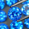 Natural Sweet Blue Topaz Brazil 2Pcs/1.24Ct Round 5 mm.Attractive Color!