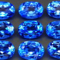 Sweet Blue Topaz Brazil 1Pcs Oval 7x5 mm.Attractive Color!