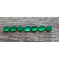 Oval cabochon Green onyx 2.16 Cts Brilliant gemstone 4 Pieces 4x6mm