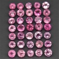 Pink Sapphire Myanmar Round Diamond Cut 3.5 to 4.2 mm x 2Pcs