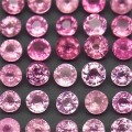 Pink Sapphire Myanmar Round Diamond Cut 3.5 to 4.2 mm x 2Pcs