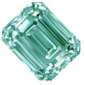 4.55 ct MOISSANITE VVS1 BLUE COLOR LOOSE EMERALD