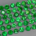 Tsavorite Garnet Diamond Cut 2mm.Best Color Top Green  Tanzania 2 Pieces