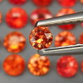 Imperial Red Sapphire 1Pcs/0.10Ct. Round Diamond Cut 2.7 mm