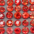 Imperial Red Sapphire Songea 1Pcs/0.19Ct Round 3 to 3.5 mm.Very Good Color!