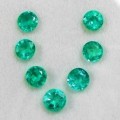 Emerald 1Pcs/0.22Ct.Round 3.7 mm.Natural Zambian