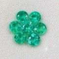 Emerald 1Pcs/0.22Ct.Round 3.7 mm.Natural Zambian