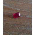 2.33Ct. Ruby Emerald Cut Reddish Pink Mozambique Natural