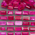 ** HOT **  Top Red Pink  Ruby  Baguette Cut 0.080cts