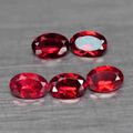 Rhodolite Garnet 0.90cts Natural Oval Raspberry Red Pair