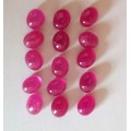 Red Ruby Natural Oval Cabochon 1Pcs/1.64Cts Mozambique